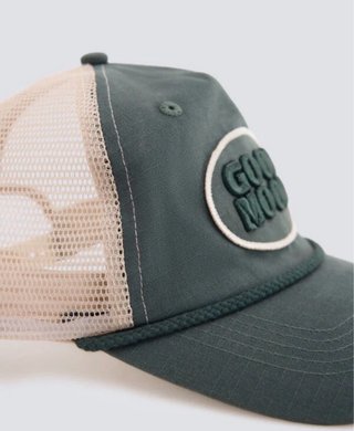 Gorra Trucker Springfield Verde y Beige