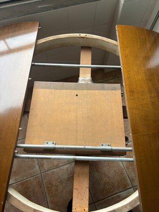 Mesa redonda extensible madera