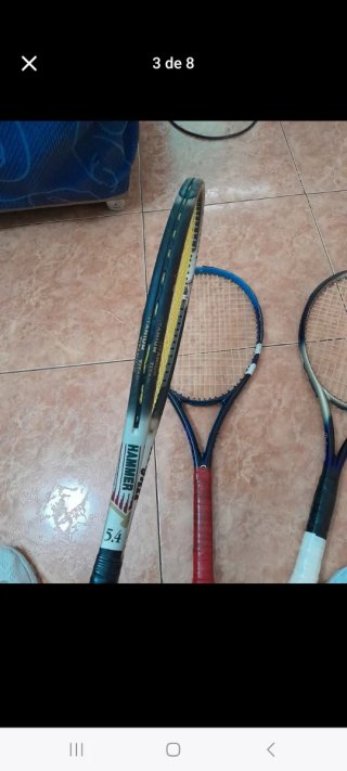Lote 3 raquetas de tenis