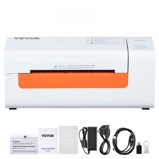 Stampante termica per etichette, stampante per etichette 4x6, etichettatrice termica con riconoscimento automatico delle etichette, compatibile con Windows/macOS/Linux, compatibile con Amazon,...