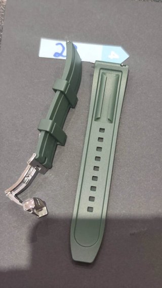 Correa Tissot 22mm Caucho Verde
