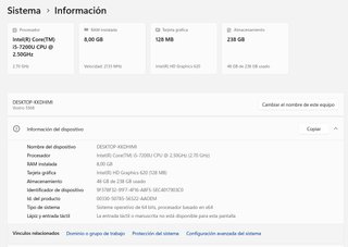 Portatil\Laptop Dell I5 8GB RAM Y 256 SSD W11