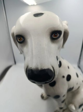 FIGURA PERRO DÁLMATA EN ESCAYOLA