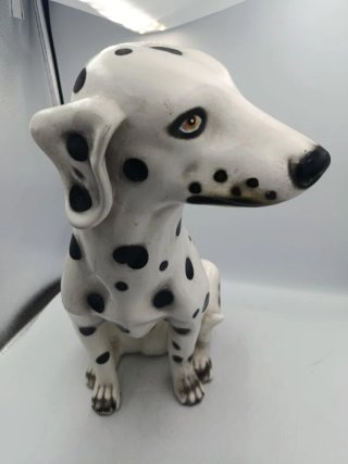 FIGURA PERRO DÁLMATA EN ESCAYOLA