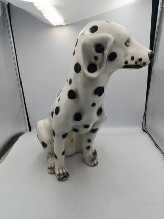 FIGURA PERRO DÁLMATA EN ESCAYOLA