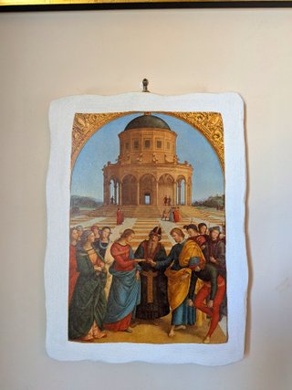 SPOSALIZIO DELLA VERGINE SU PIETRA RICOSTITUITA  R