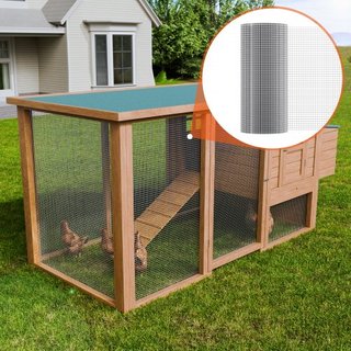 Malla de Hardware, 1/2 pulgada 24in x 100 pies 19 Gauge, Malla de Alambre Galvanizado por Inmersión en Caliente, Cercado de Alambre para Pollos, Malla de Alambre para Jaulas de Conejos, Jardín, Pe...