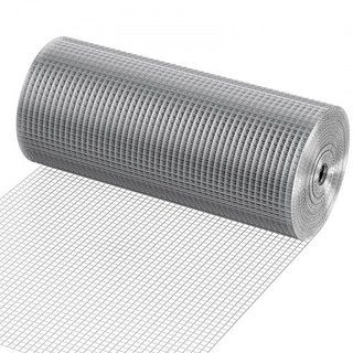 Malla de Hardware, 1/2 pulgada 24in x 100 pies 19 Gauge, Malla de Alambre Galvanizado por Inmersión en Caliente, Cercado de Alambre para Pollos, Malla de Alambre para Jaulas de Conejos, Jardín, Pe...