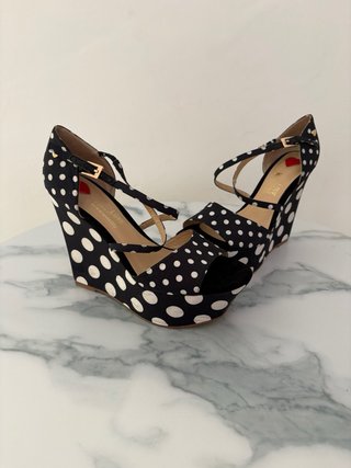 Scarpe Moschino Pois Nere e Bianche