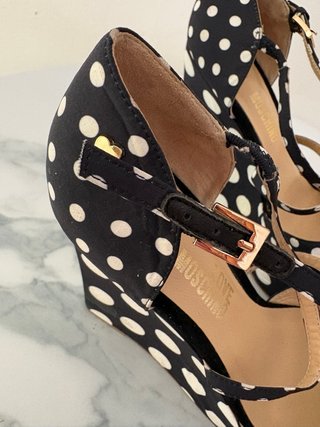 Scarpe Moschino Pois Nere e Bianche