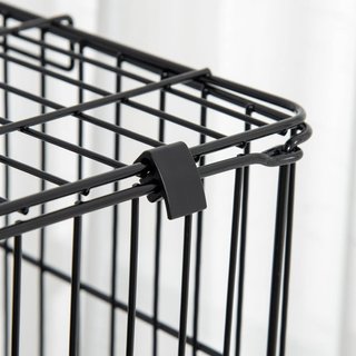 Jaula de 3 Pisos de Metal con Bandeja para Roedores, Conejos y Hurones con 4 Ruedas, 81.2X52.7X114Cm, Negra