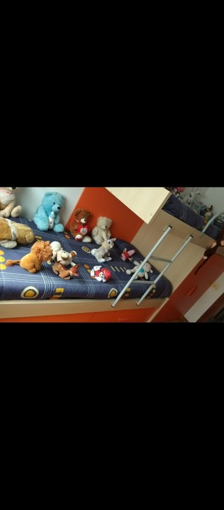 Cama tren con armario