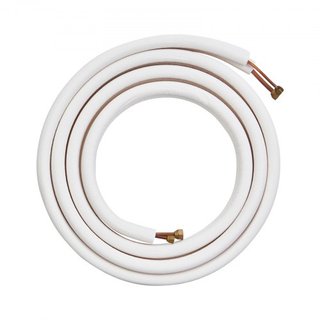 Set di tubi mini split da 4876,8 mm, tubi in rame da 6,4 e 9,5 mm OD e isolamento a triplo strato per impianti di climatizzazione o pompe di calore e HVAC con ricchi accessori (cavo di collegamento...)