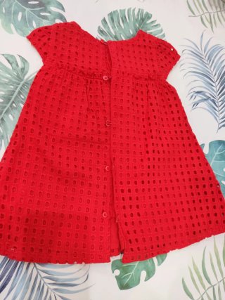 Vestido rojo niña 9-12 meses charanga