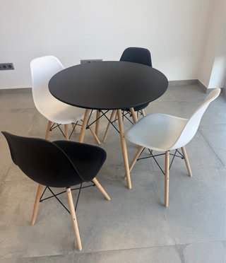 Mesa y Sillas Oficina Madera Metal Nuevas