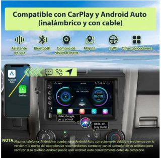 Radio Coche 2 DIN Android Auto CarPlay