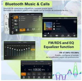 Radio Coche 2 DIN Android Auto CarPlay