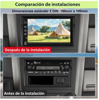 Radio Coche 2 DIN Android Auto CarPlay