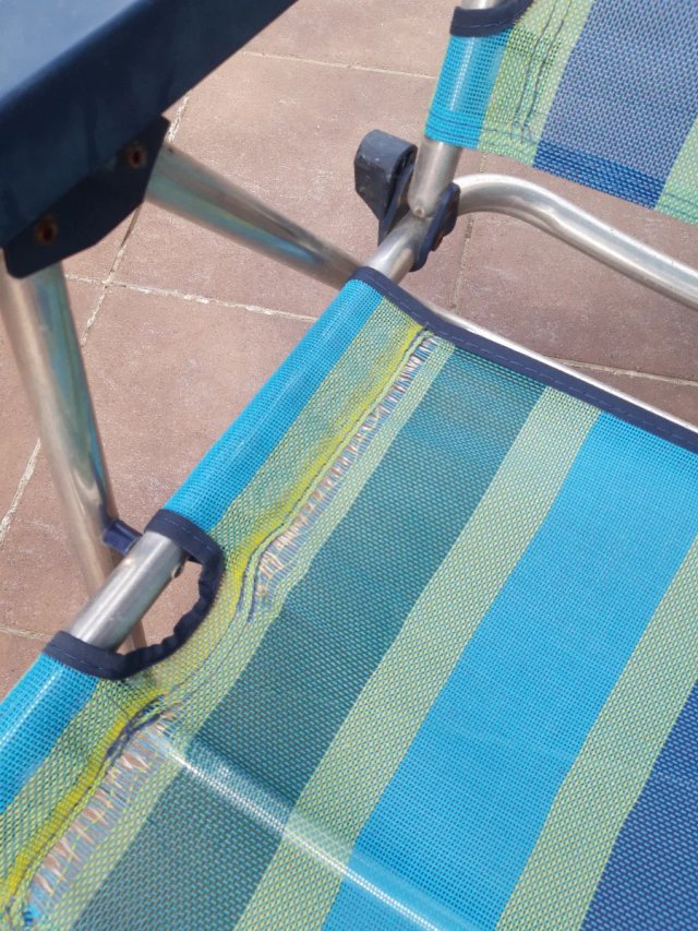 3 Sillas Playa Aluminio Plegables