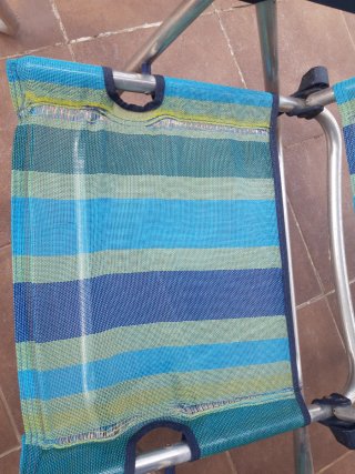 3 Sillas Playa Aluminio Plegables