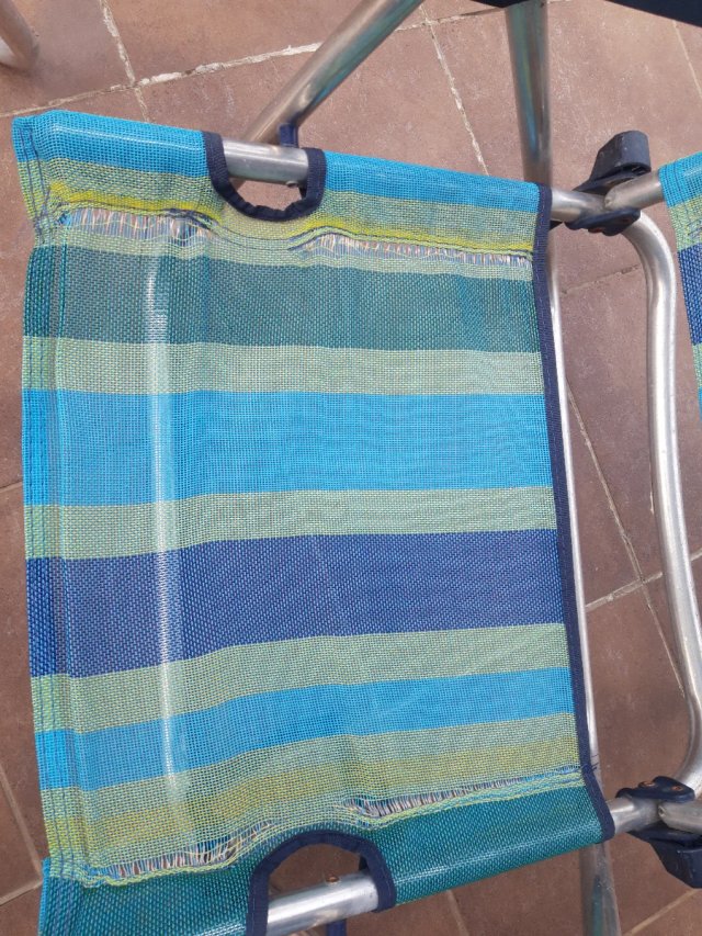 3 Sillas Playa Aluminio Plegables