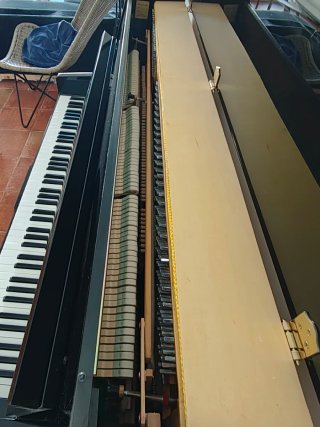 Piano de pared Otto Bach negro