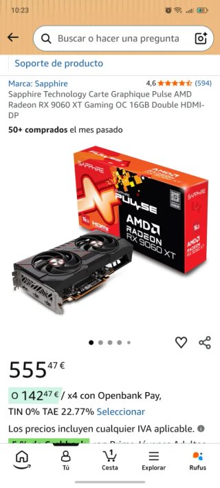 Sapphire RX 9060 XT 16GB Gaming OC
