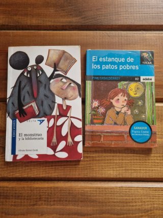 2 libros: El monstruo y la bibliotecaria ...
