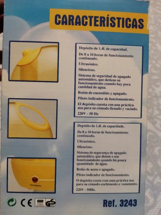 Humidificador Ultrasónico JOCCA Amarillo