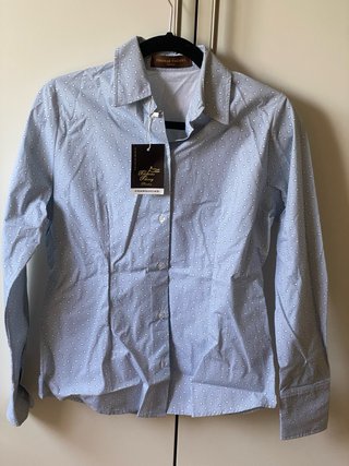 Camisa Thomas Therry London azul con etiqueta