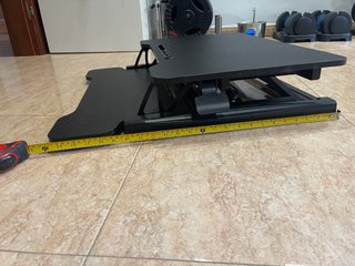 Escritorio Elevable Manual Negro