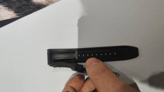 Correa Hamilton Caucho 22mm Negra