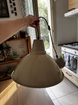 8 Lampadari IKEA FOTO bianco panna a sospensione