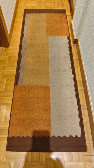 Alfombra de pasillo de tela