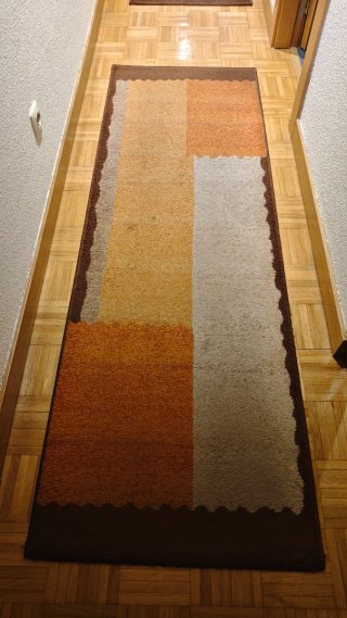 Alfombra de pasillo de tela