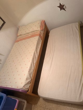 Dormitorio juvenil 2 camas + dos colchones