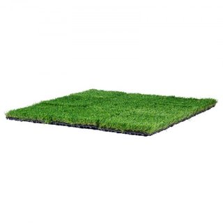 Set di lastre di erba artificiale interconnesse, 18 pezzi, 305x305mm, tappeto in erba sintetica autodrenante, pad decorativo per pavimenti, ideale per molteplici applicazioni in entrata...