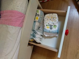 Cuna/Cama Ikea Blanca con Cajones