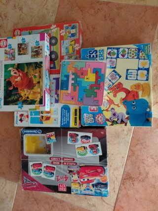 Lote Puzles y Juegos Educativos Infantil