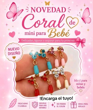 Orecchini Corallo per Bambina