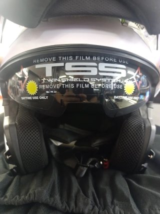 Casco Moto Nat Hut Abatible Blanco XL