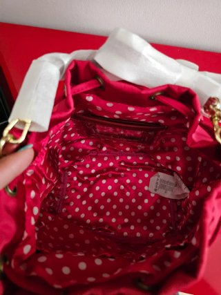 Necessaire/saco Guess Vermelha Dourada