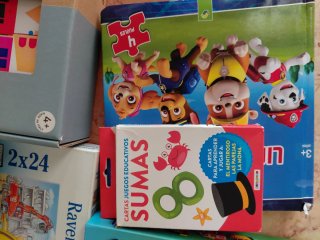 Lote de puzzles y juegos educativos