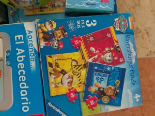 Lote de puzzles y juegos educativos