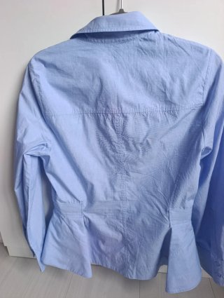 Camisa peplum Zara azul mujer Talla M