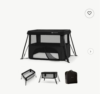 Cuna de viaje Kinderkraft Negra