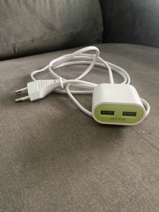 Cargador Doble USB 1.5m