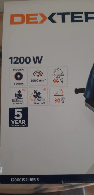 Sierra Circular Dexter 1200W
