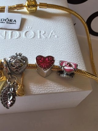 Collar Pandora  chapado oro14k