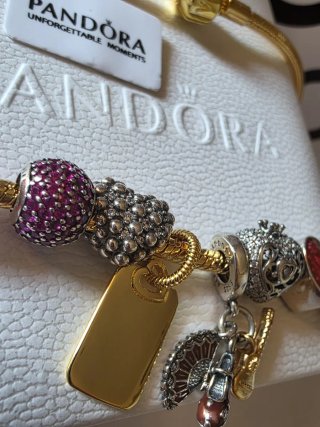 Collar Pandora  chapado oro14k